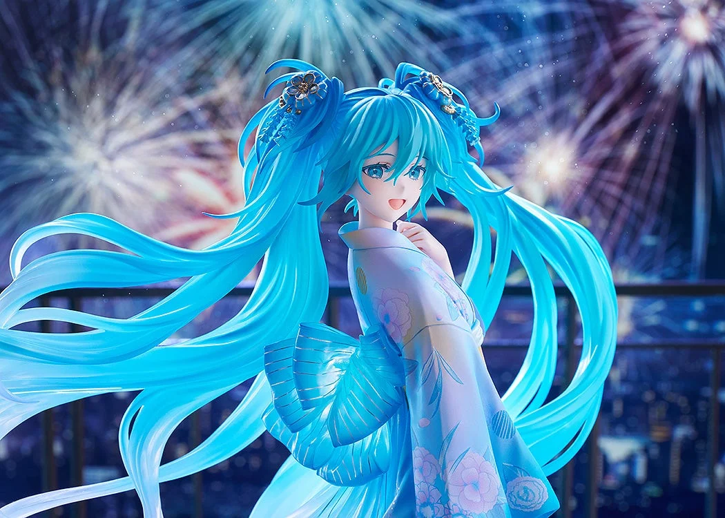 Figurine Hatsune Miku Ver. Music & Fire Works de Vocaloid par Good Smile Company